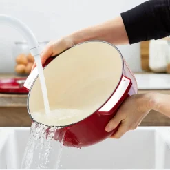 Støpejernsgryte oval 30 cm/5,6 liter, almond cream