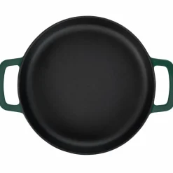 Støpejernspanne 24 cm, grønn