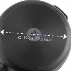 Støpejerns traktorpanne 25 cm, bøk