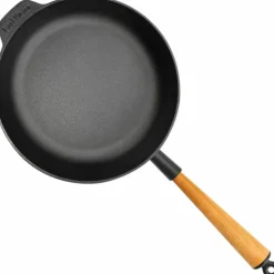 Støpejerns traktorpanne 28 cm, bøk