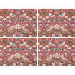 Strawberry Thief Brun Kuvertbrikke 4-pack
