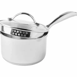 STS kasserolle med lokk 16 cm/1,8 liter, rustfritt stål