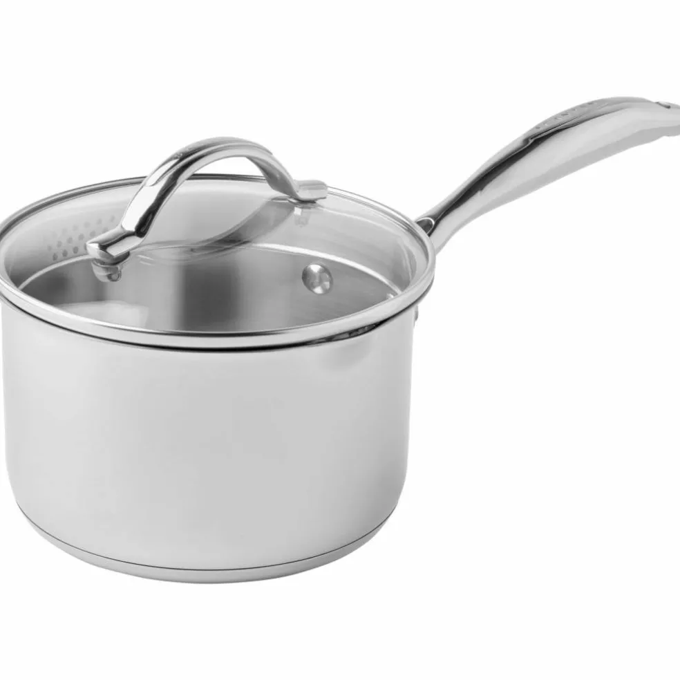 STS kasserolle med lokk 16 cm/1,8 liter, rustfritt stål