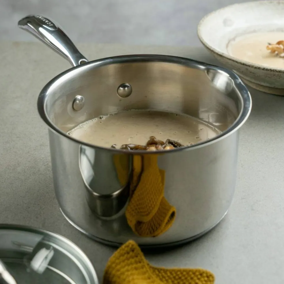 STS kasserolle med lokk 16 cm/1,8 liter, rustfritt stål