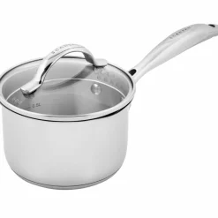 STS kasserolle med lokk 14 cm/1,2 liter, rustfritt stål