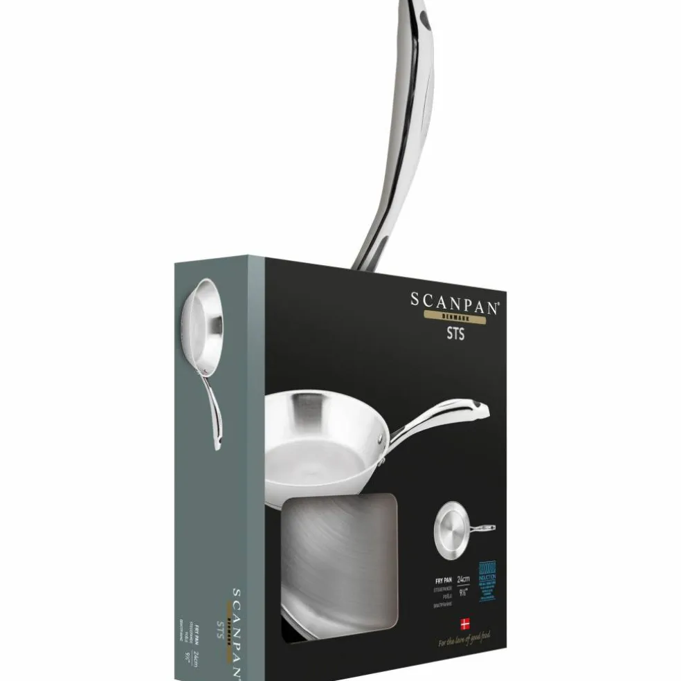 STS stekepanne 24 cm, rustfritt stål