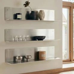 Studio hylle 86 cm, rustfritt stål