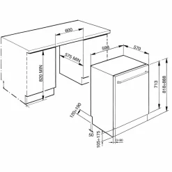 STX325BLLC underbygd oppvaskmaskin, rustfritt stål