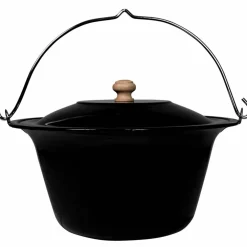 Suppegryte 10 liter, svartemaljert stål
