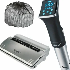 SV80 WiFi Sous Vide + Caso VC 200 Vakuumpakker