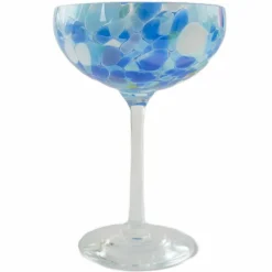 Swirl champagneglass 22 cl, blå