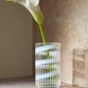Swirl vase 25 cm, hvit