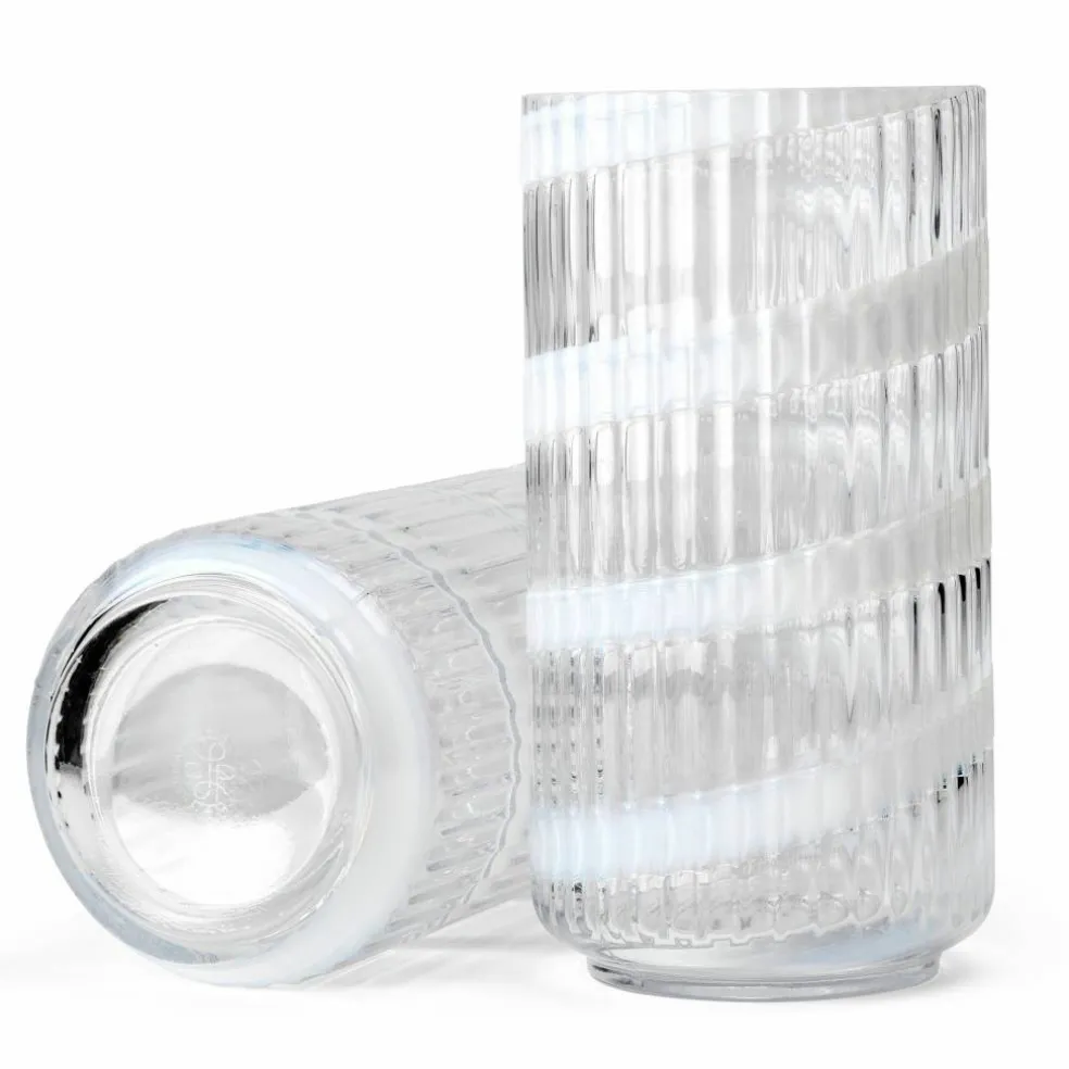 Swirl vase 25 cm, hvit