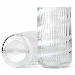 Swirl vase 25 cm, hvit