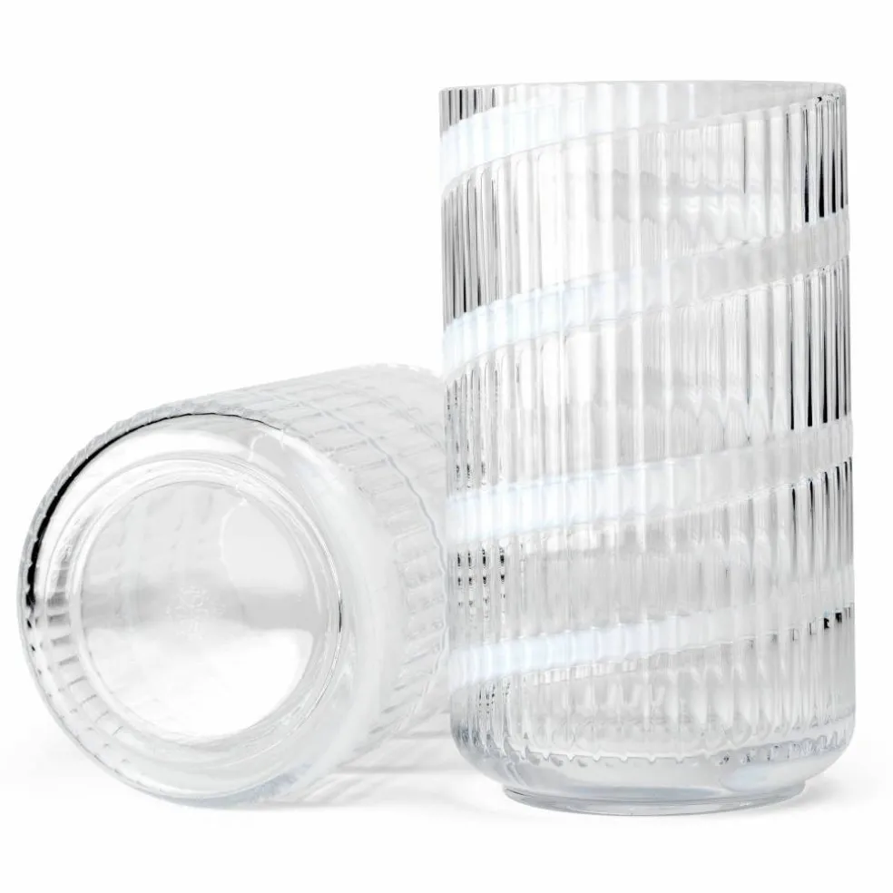 Swirl vase 25 cm, hvit