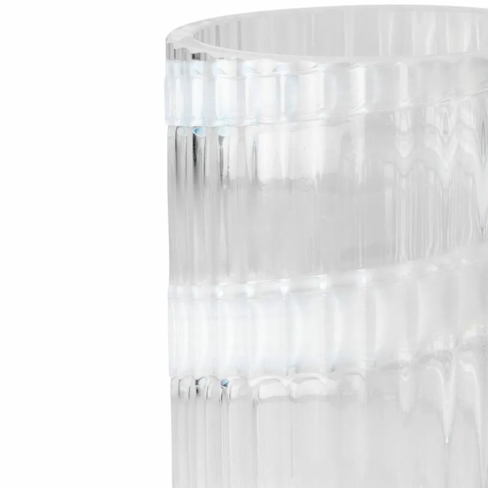 Swirl vase 25 cm, hvit