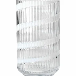 Swirl vase 25 cm, hvit