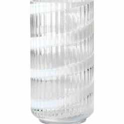 Swirl vase 25 cm, hvit