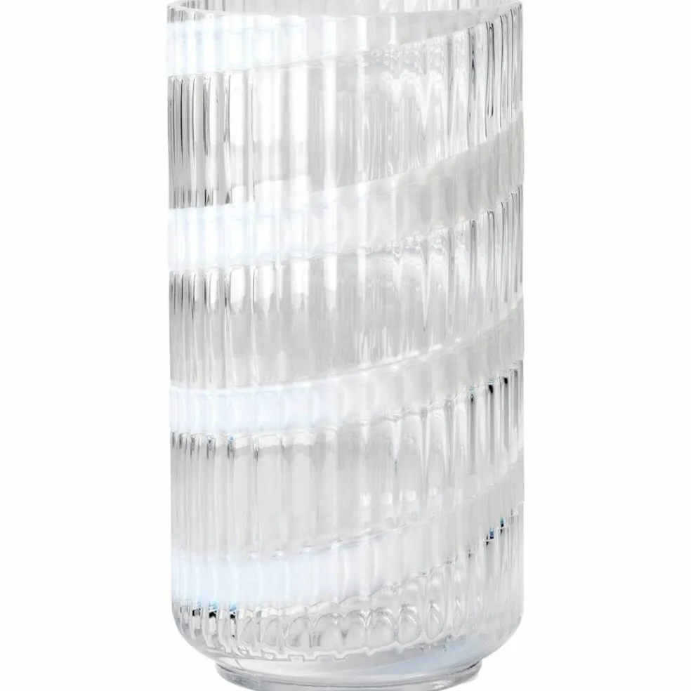 Swirl vase 25 cm, hvit
