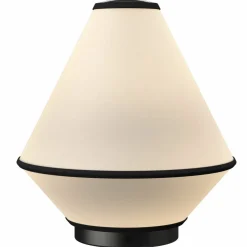 Tafta portabel bordlampe, rød/off-white