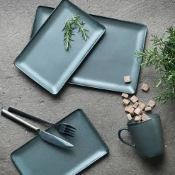 Tallerken Rektangulær 31,5 x 20 cm Northern Green