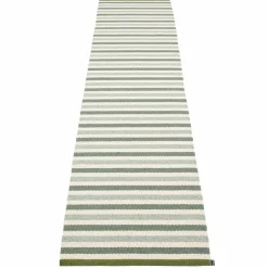 Teo gulvteppe 70 cm x 300 cm, sage/army/vanilla
