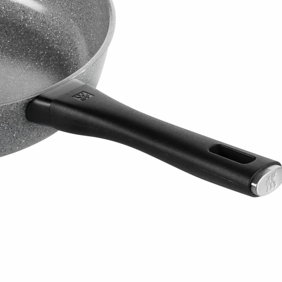 Terreno Plus traktørpanne med glasslokk 28 cm, aluminium