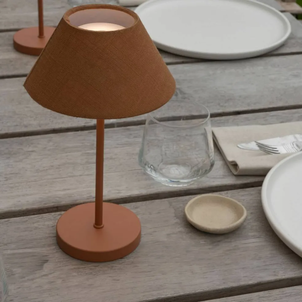 Teya bærbar bordlampe, warm grey