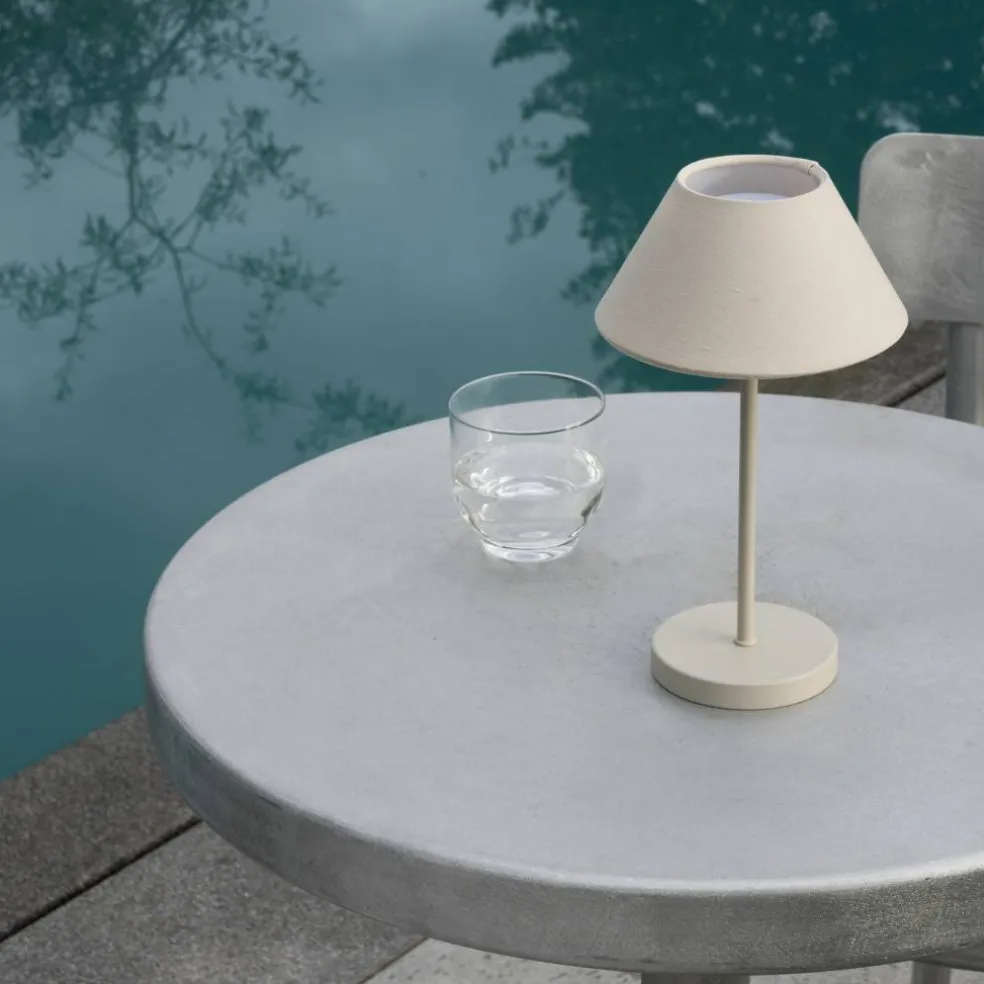 Teya bærbar bordlampe, warm grey