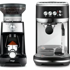 The Bambino Plus espressomaskin & kaffekvern, svart