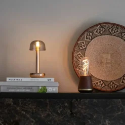 The Humble One bordlampe, black wood