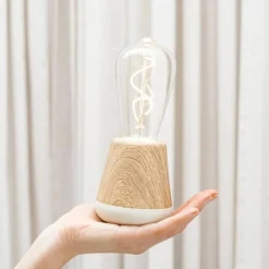The Humble One bordlampe, black wood