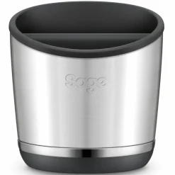 The Knockbox 10™ kaffeboks, brushed silver