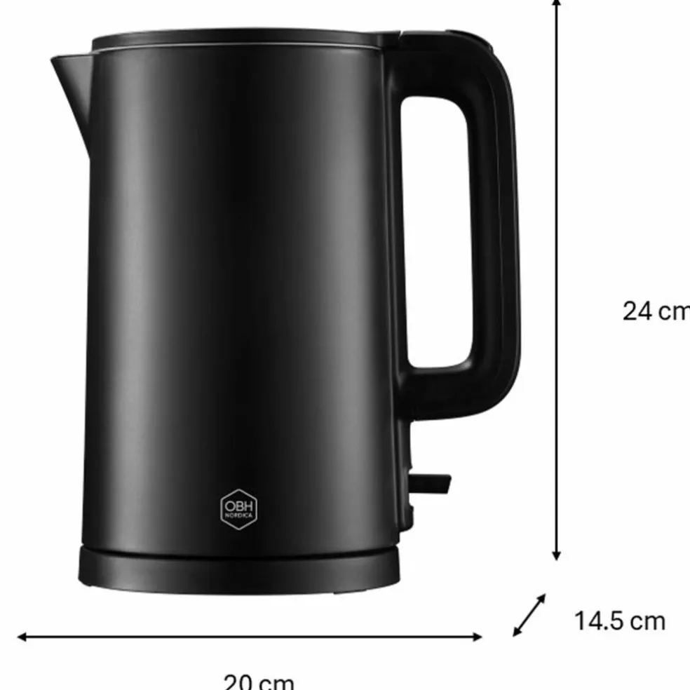 Thermo Protect vannkoker 1,5 liter, svart