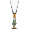 The Sparkling Devil Champagneglass 19 cl, forest green