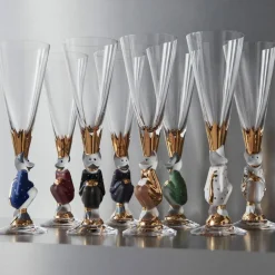 The Sparkling Devil Champagneglass 19 cl, forest green