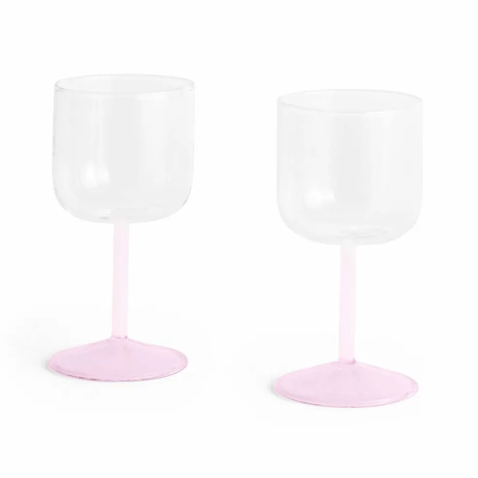 Tint vinglass 2 stk, klar/jade/lysegrønn/mørkegrå