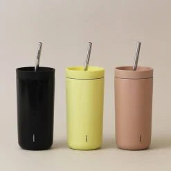 To Go Sip termokopp med sugerør 40 cl, svart
