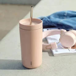 To Go Sip termokopp med sugerør 40 cl, svart