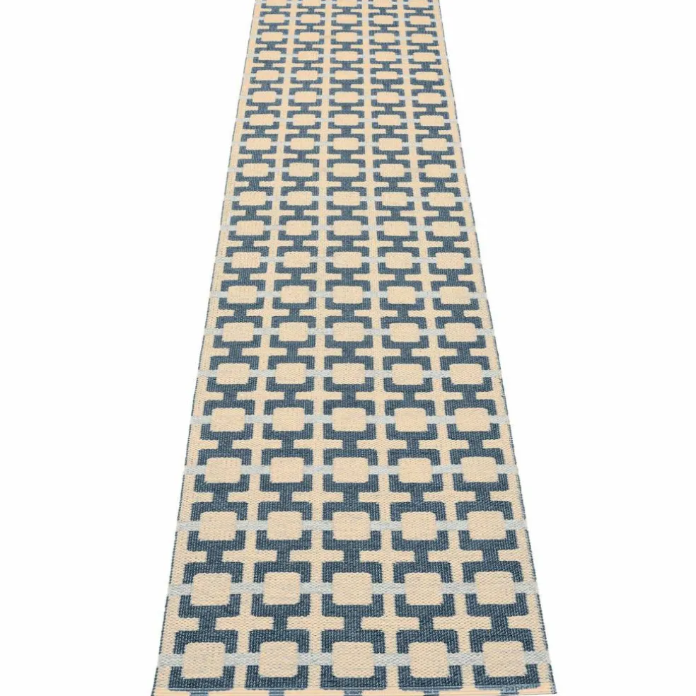 Tom teppe 300 x 70 cm, burgundy/cream/rose