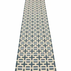 Tom teppe 300 x 70 cm, burgundy/cream/rose