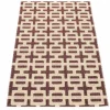 Tom teppe 120 x 70 cm, burgundy/cream/rose