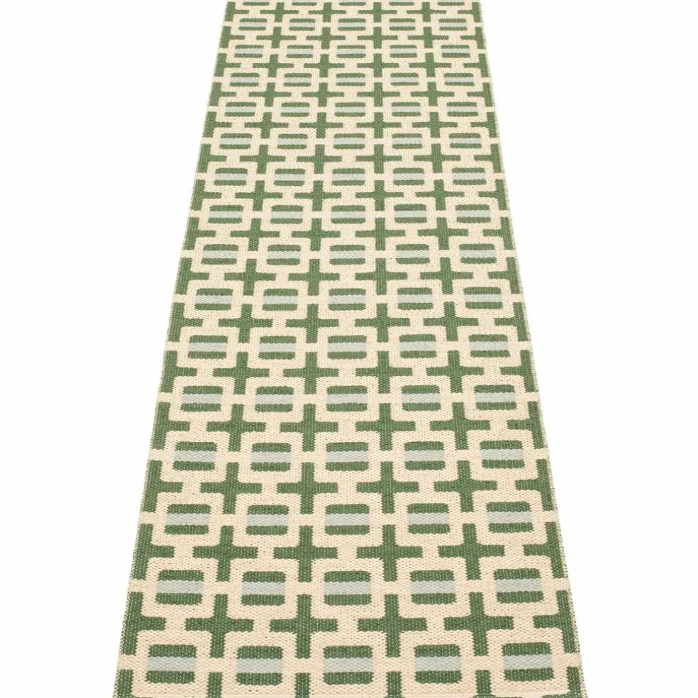 Tom teppe 240 x 70 cm, leaf/cream/sage