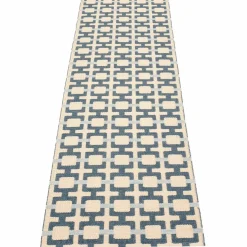Tom teppe 240 x 70 cm, ocean blue/cream/fog