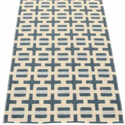 Tom teppe 120 x 70 cm, ocean blue/cream/fog