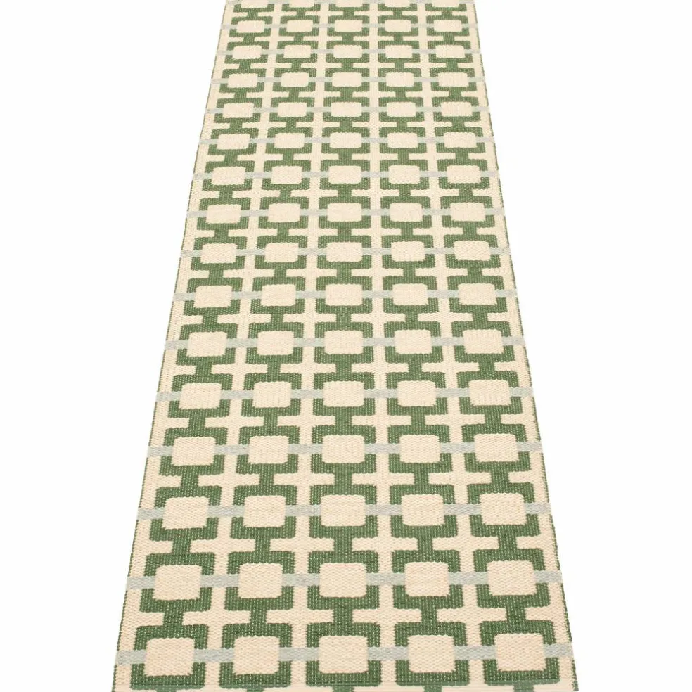 Tom teppe 240 x 70 cm, ochre/cream/sage