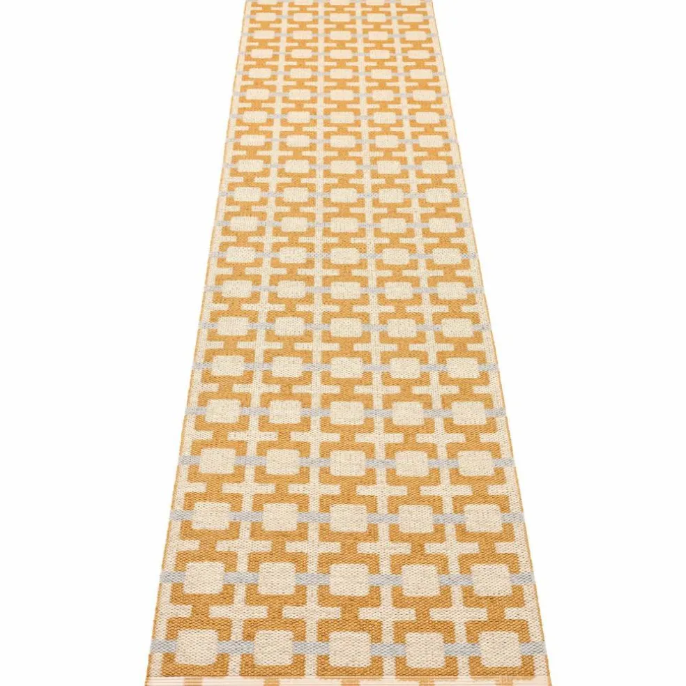 Tom teppe 300 x 70 cm, ochre/cream/sage