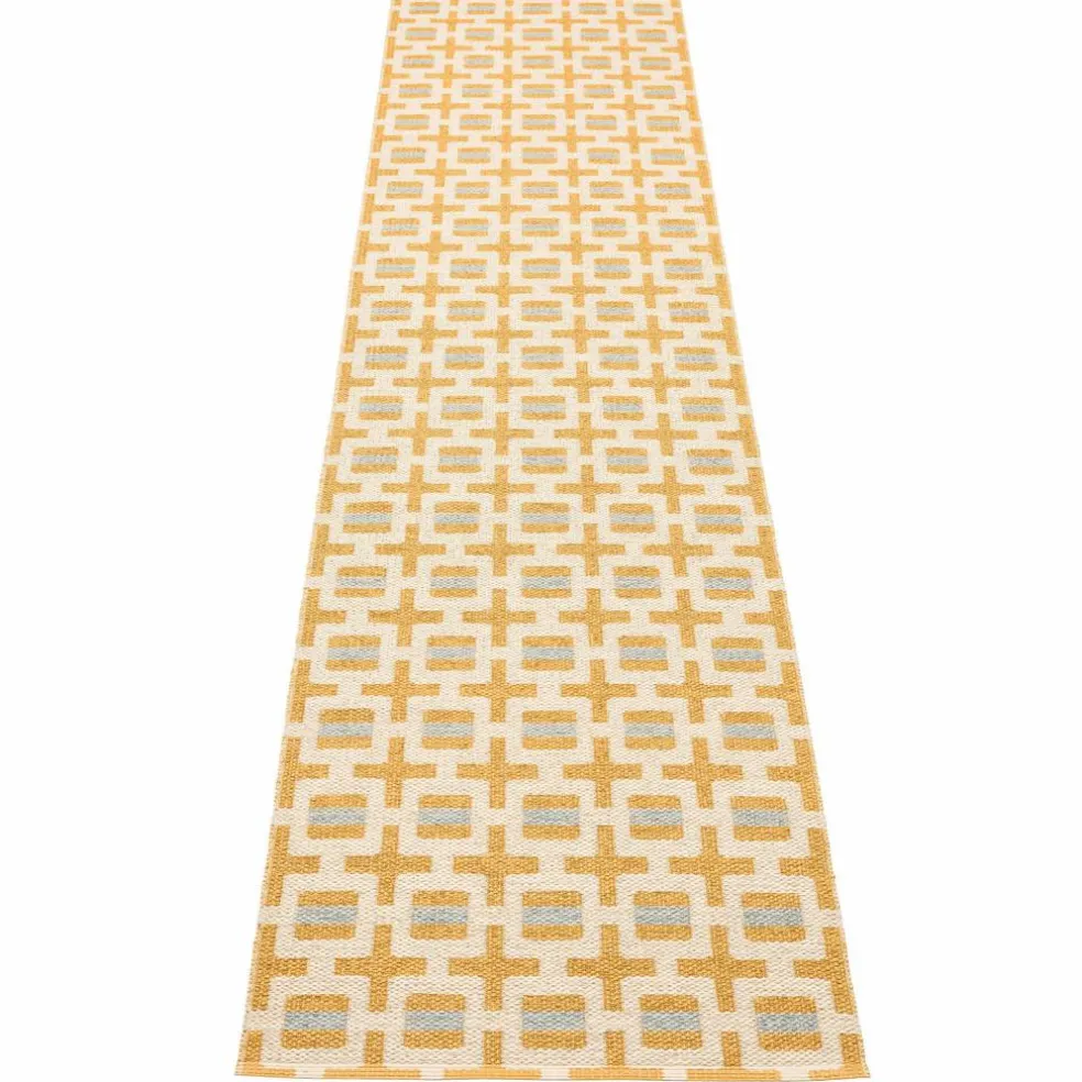 Tom teppe 300 x 70 cm, ochre/cream/sage