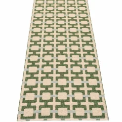 Tom teppe 180 x 70 cm, ochre/cream/sage