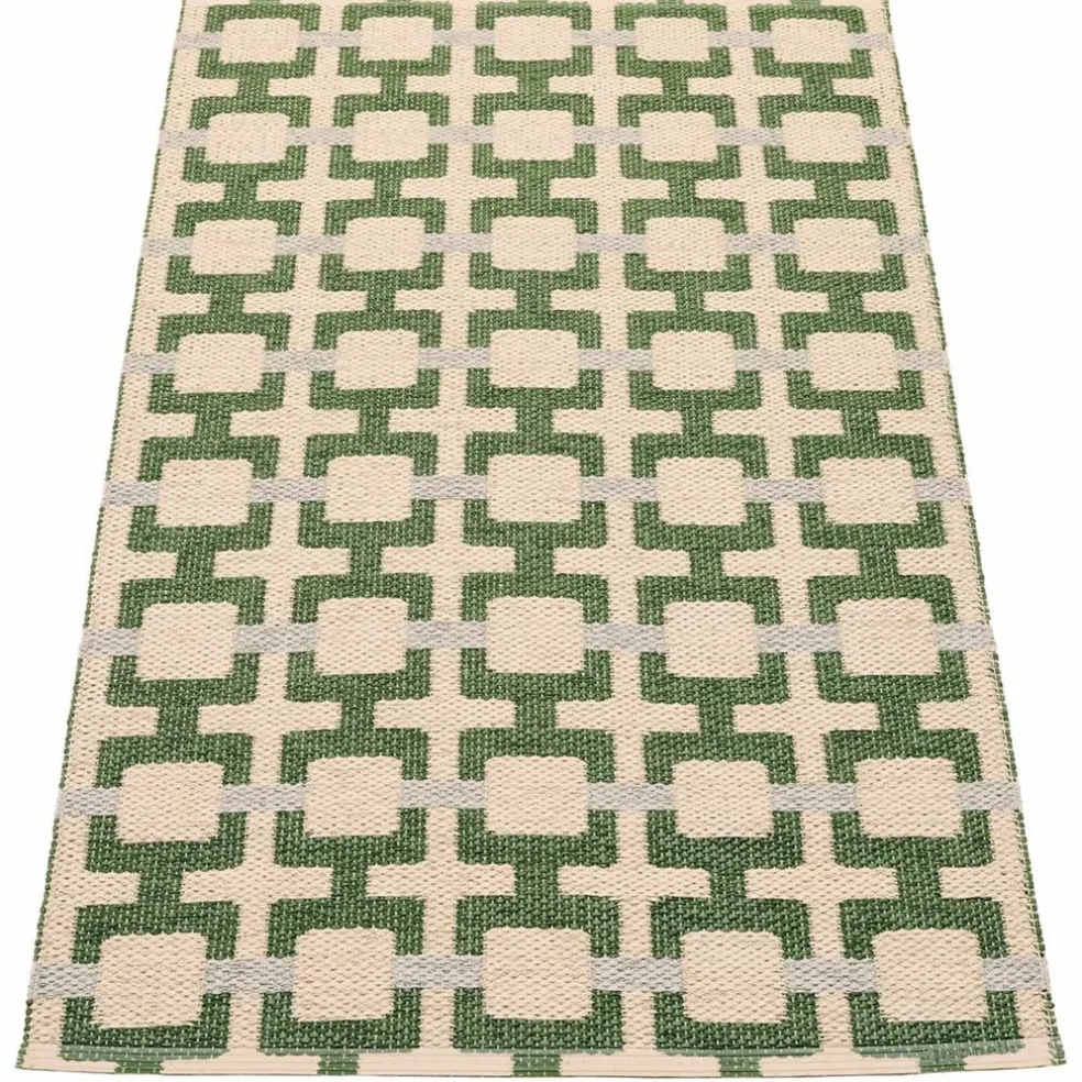 Tom teppe 120 x 70 cm, ochre/cream/sage